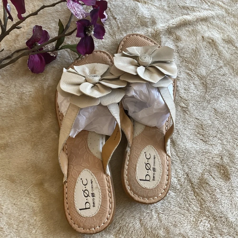 BORN Concept leather slippers/sandals